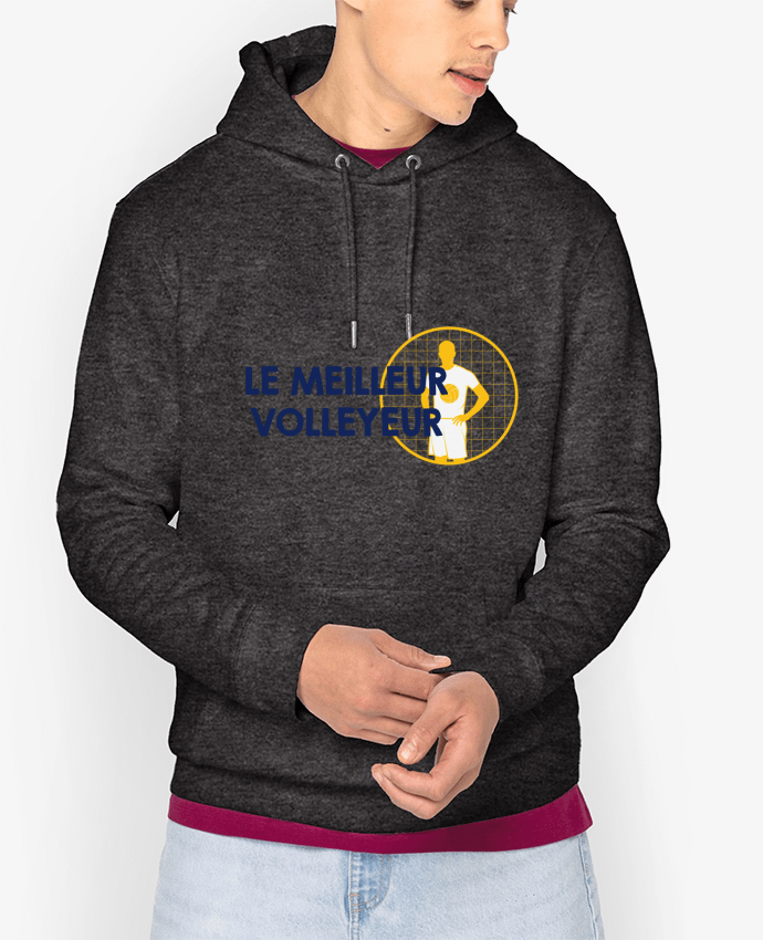 Hoodie Le meilleur volleyeur Par tunetoo
