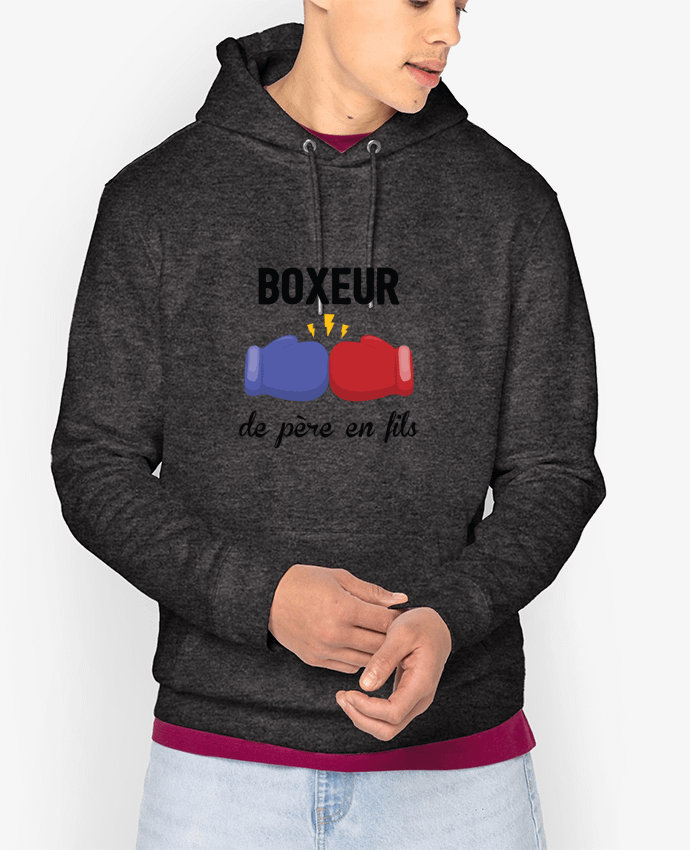 Hoodie Boxeur de père en fils Par tunetoo