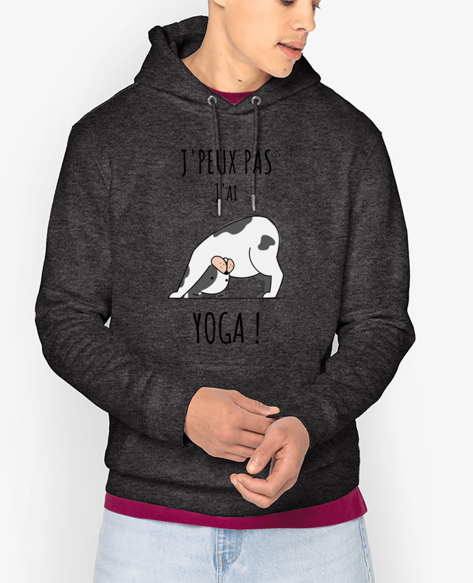 Sweat capuche unisexe Bio J'peux pas j'ai YOGA Par La boutique de Laura