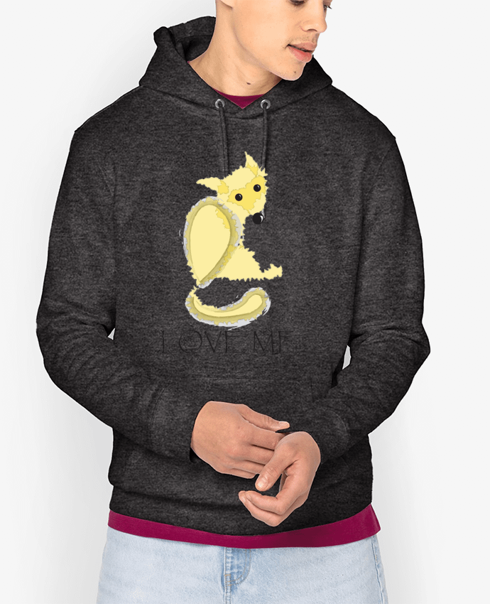 Hoodie Renard love me Par illustraman