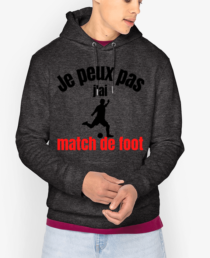 Hoodie Je peux pas,j'ai match de foot Par Anastasia