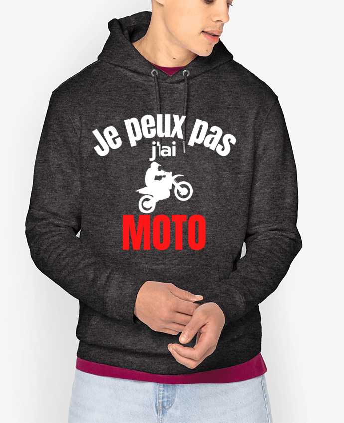 Hoodie Je peux pas,j'ai moto Par Anastasia