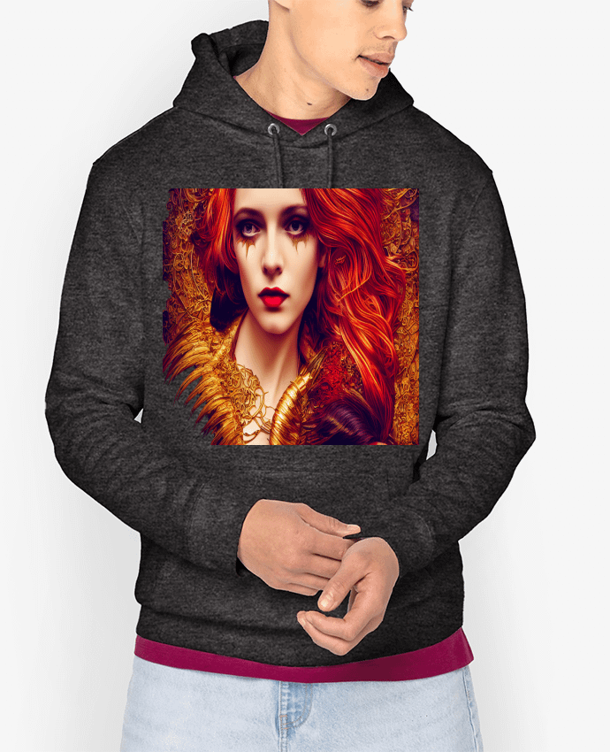 Hoodie Vampira Art-Deco cobre Par a-Creations