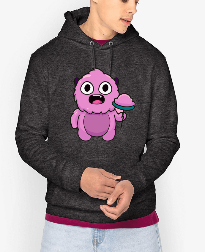 Hoodie Mignon monstre rose Par justsayin