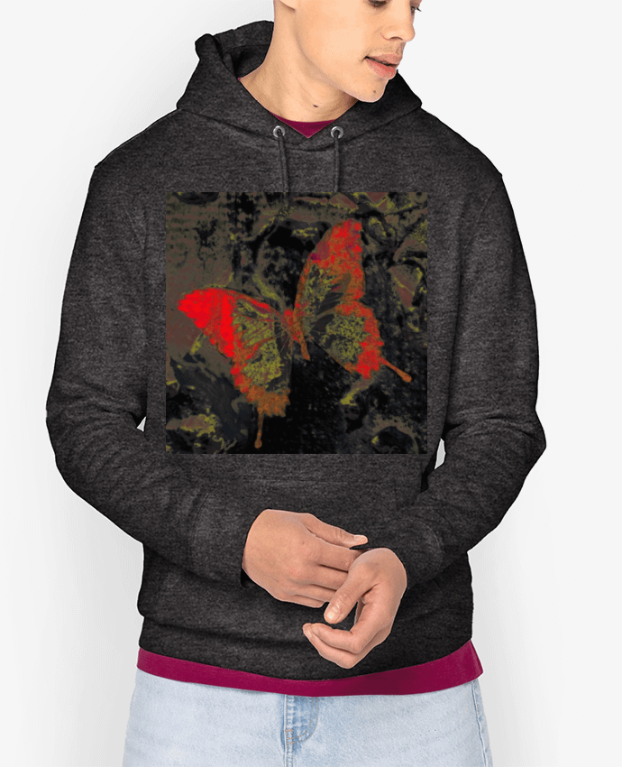 Hoodie Papillon rouge Par Magiquimages
