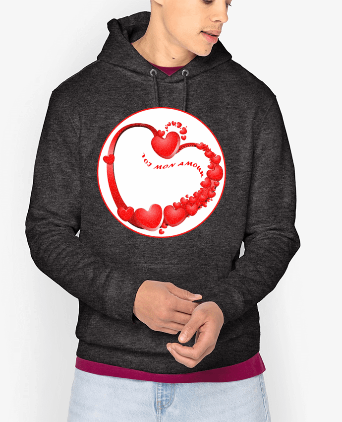 Hoodie Toi mon amour Par Eliaf