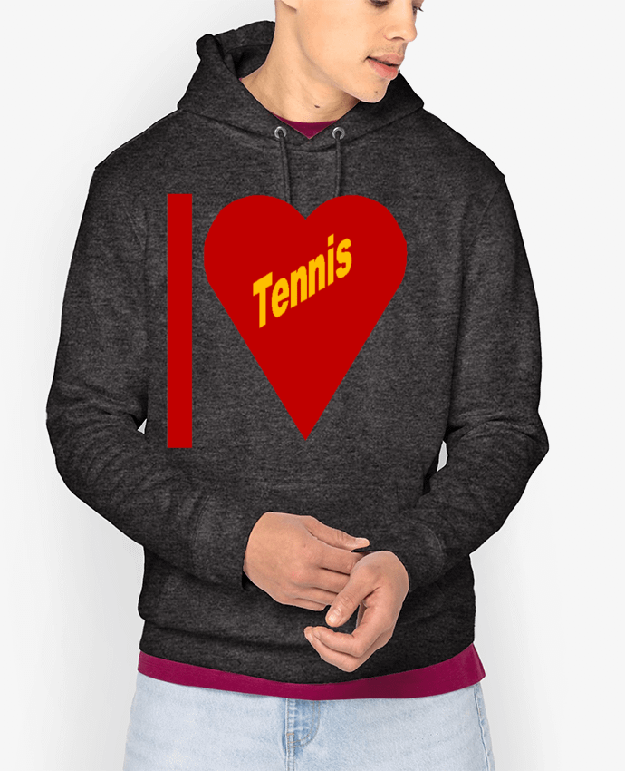 Hoodie I LOVE  TENNIS Par FIRST  STAR