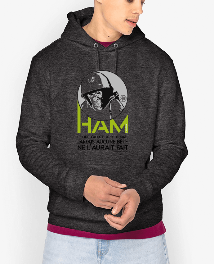 Hoodie Ham - Singe de l'espace Par Geronimo Gorilla SylverBack