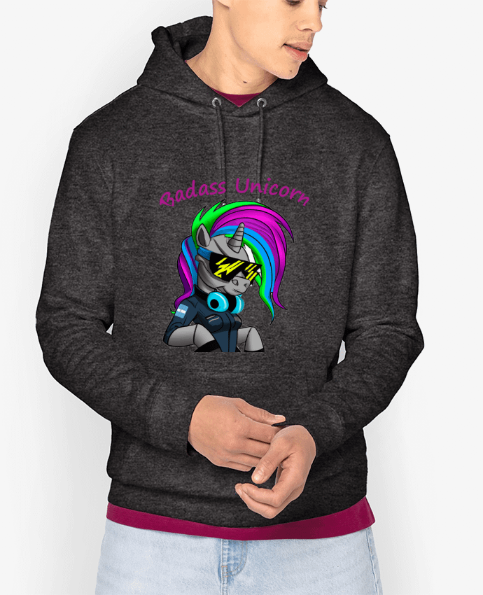 Hoodie Licorne Cyberpunk Badass Par Le monde des licornes