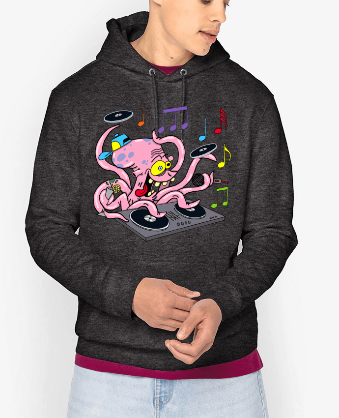 Hoodie Pieuvre deejay Par LAGUENY