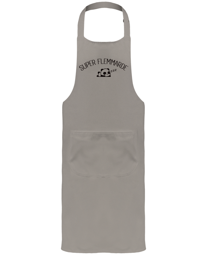 Tablier avec poches Super Flemmarde par Freeyourshirt.com