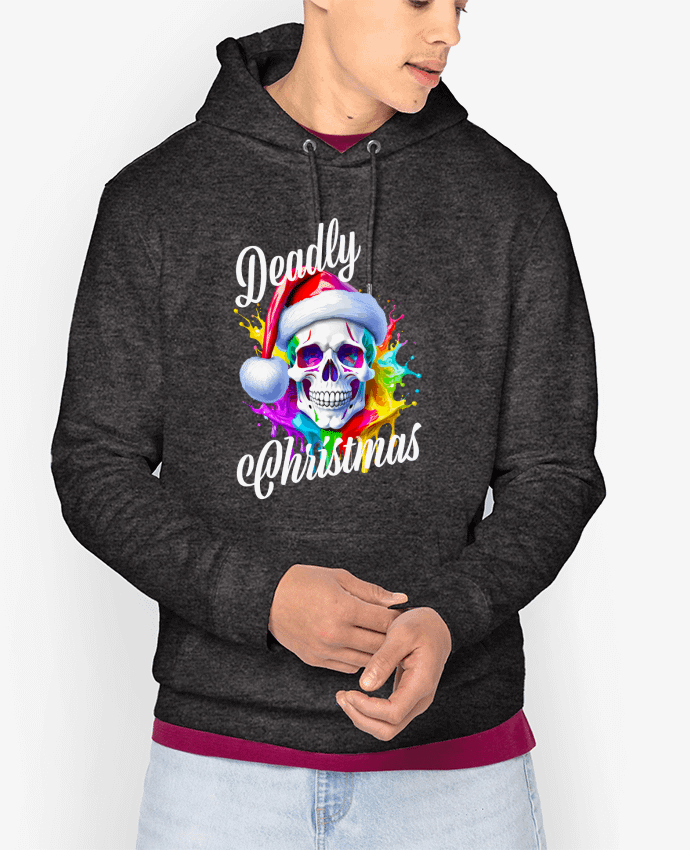 Hoodie Skull Noël couleur. Deadly Christmas Par Featheart