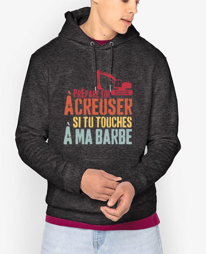 Hoodie Papa barbu barbe mari cool cadeau Par zouhair