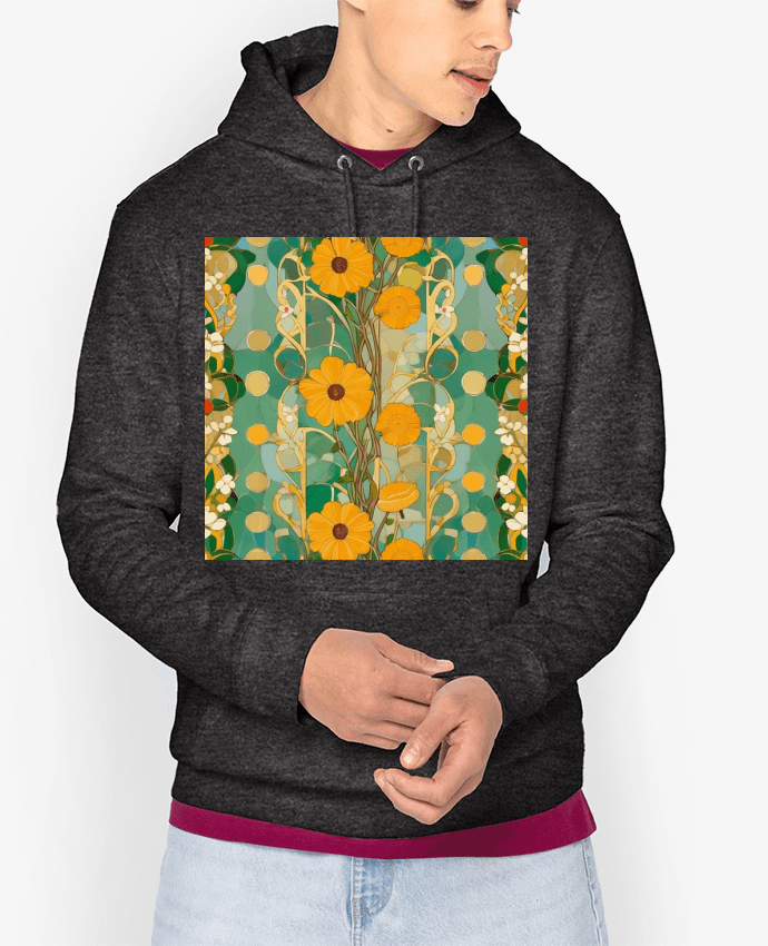 Hoodie flowers art nouveau Par Livelyart77