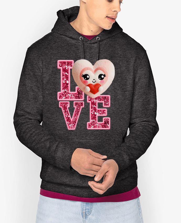 Hoodie Love Cute Chibi Heart 04 Par Vamamoi