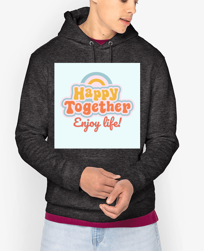 Hoodie Happy together Par Tomreiden