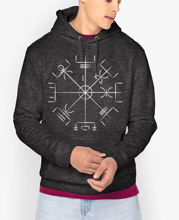 Hoodie Vegvisir symbole viking Par KronoArt