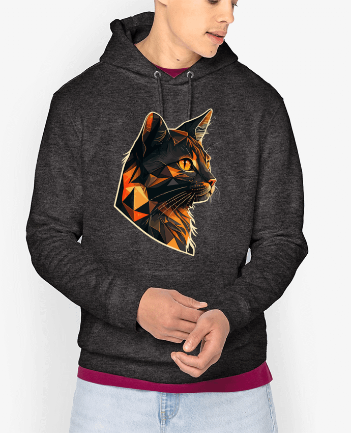Hoodie Illustration de Chat stylisé Par KronoArt