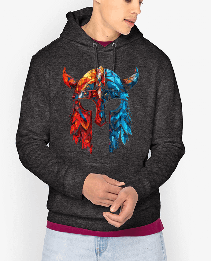 Hoodie Casque Viking à corne Par KronoArt