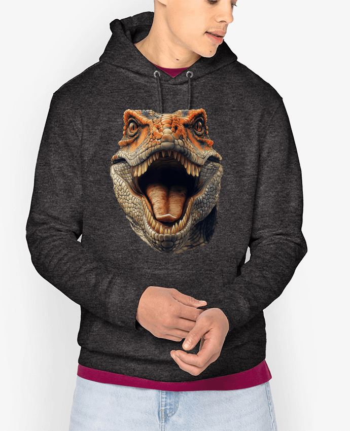 Hoodie Tête de dinosaure Par KronoArt