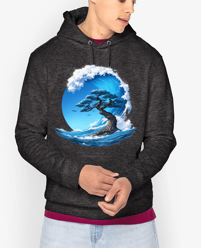 Hoodie Un arbre sous une vague Par KronoArt