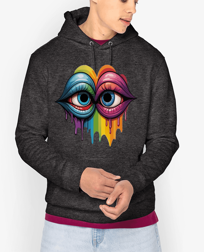 Hoodie LOOK AT ME Par 33designerarte
