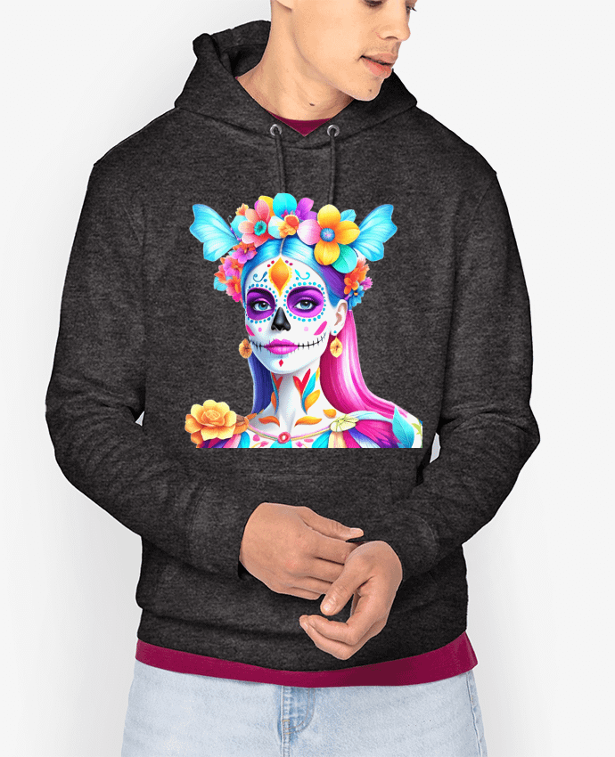 Hoodie DAY OF THE DEAD Par 33designerarte