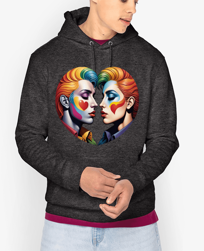 Hoodie UNITED HEARTS Par 33designerarte