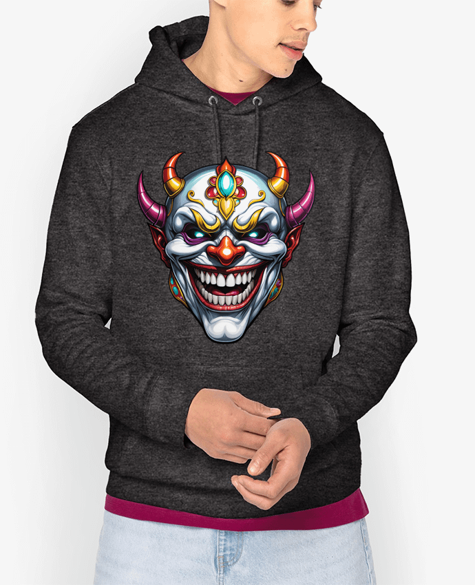 Hoodie MASQUE AVEC SOURIRE Par 33designerarte