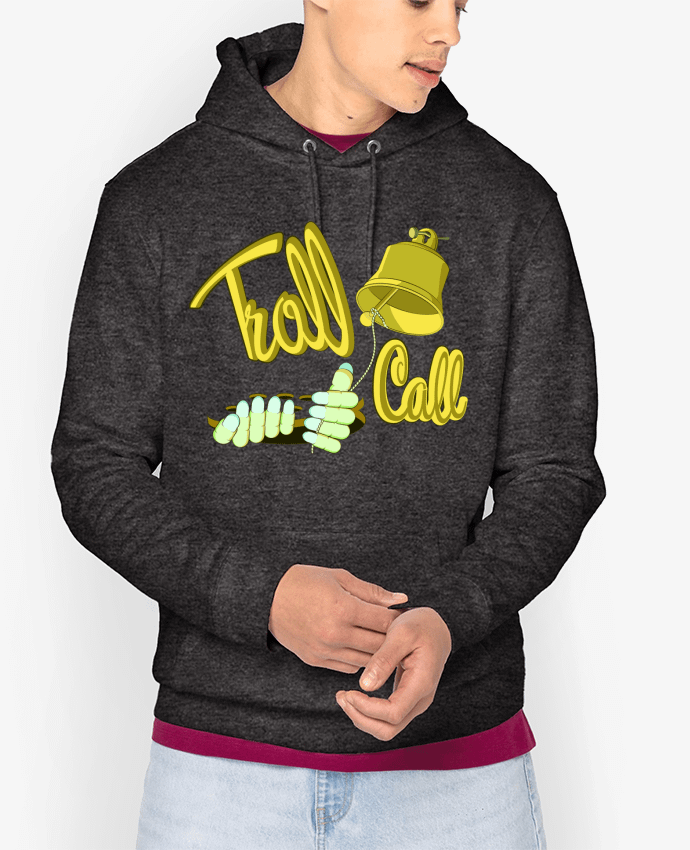Hoodie TROLL CALL Par Santiaguen