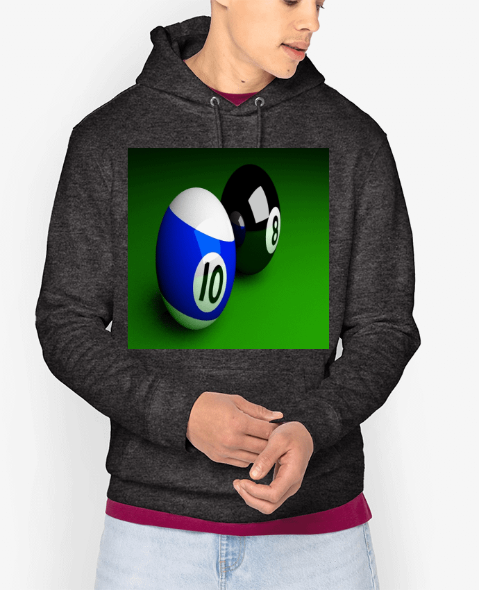 Hoodie Boules de Billard 3D Par White Tiger 60