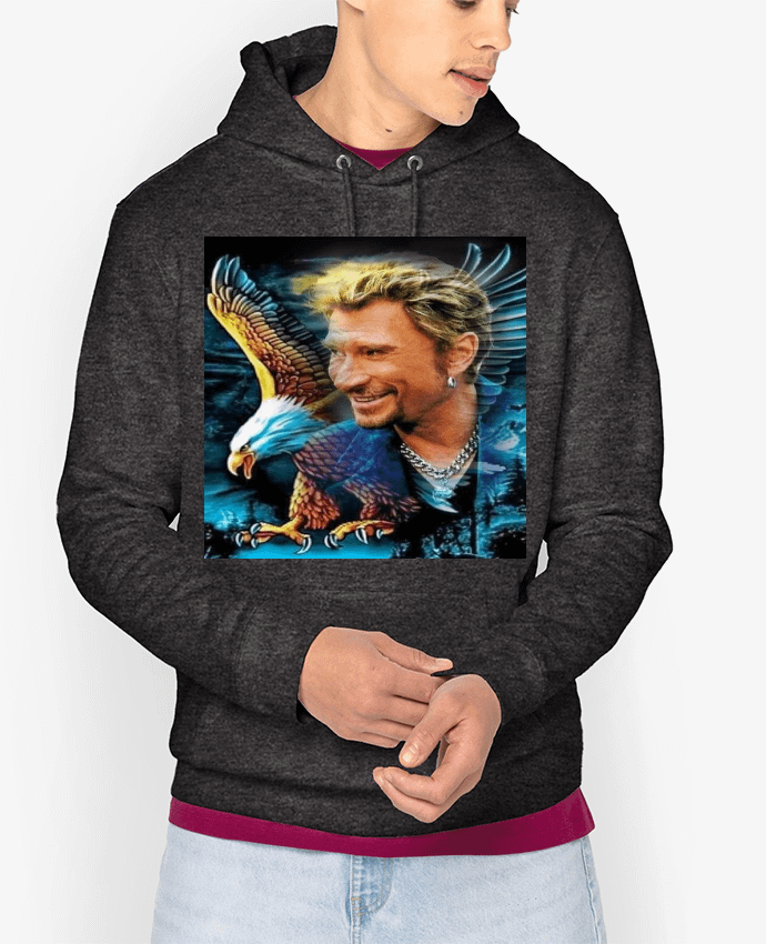Hoodie Dessin de Johnny Hallyday Par White Tiger 60