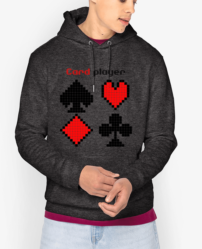 Hoodie Rigged Poker - Pixel Art - Card Player Par Rigged Poker Shop