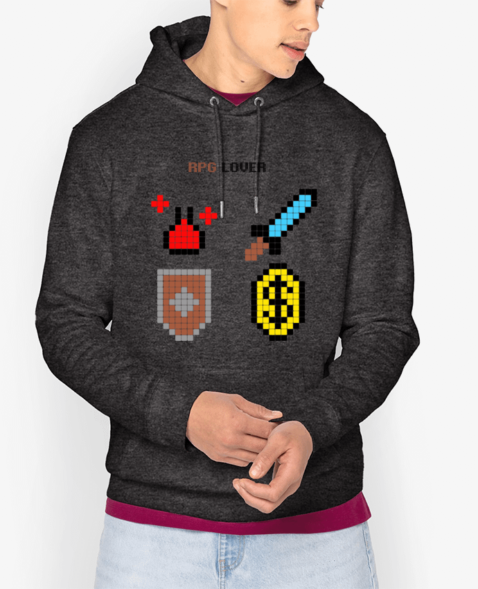 Hoodie Rigged Poker - Pixel Art - RPG Lover Par Rigged Poker Shop