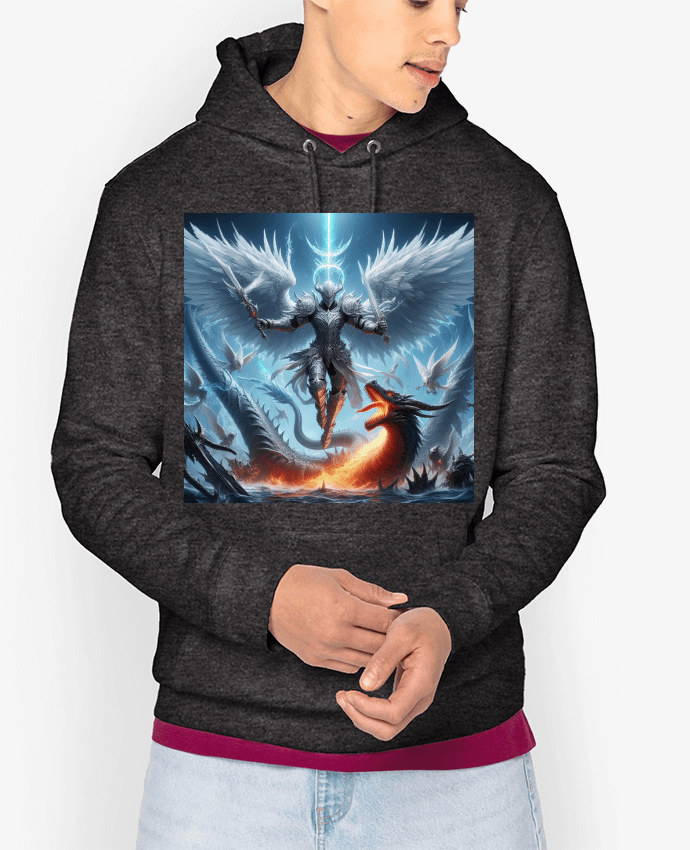 Hoodie Ange blanc et bleu Par Fantasymaniac