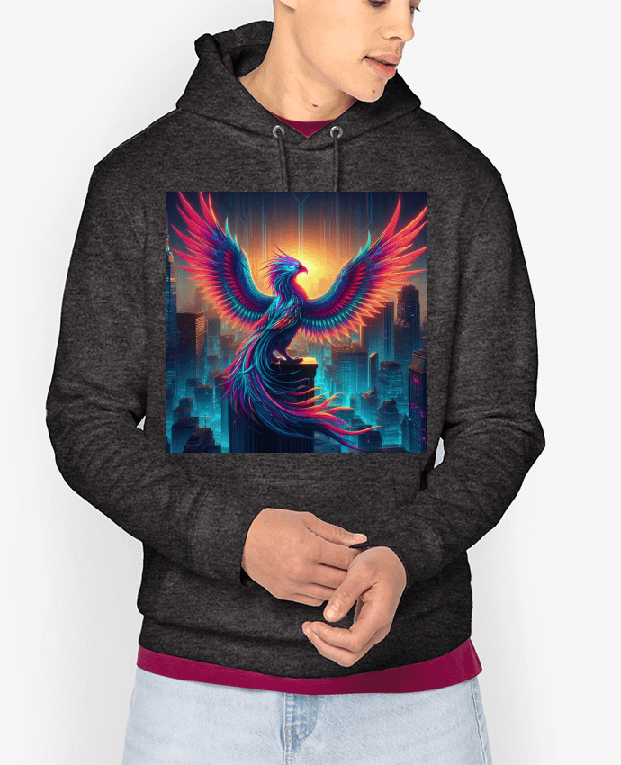 Hoodie Cyber phénix Par Fantasymaniac