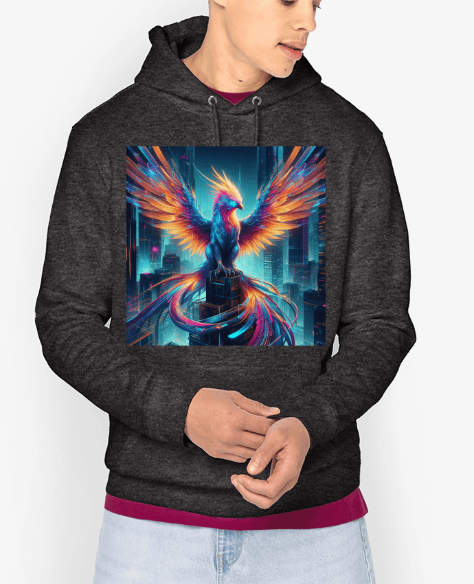 Hoodie Cyber phénix deux Par Fantasymaniac