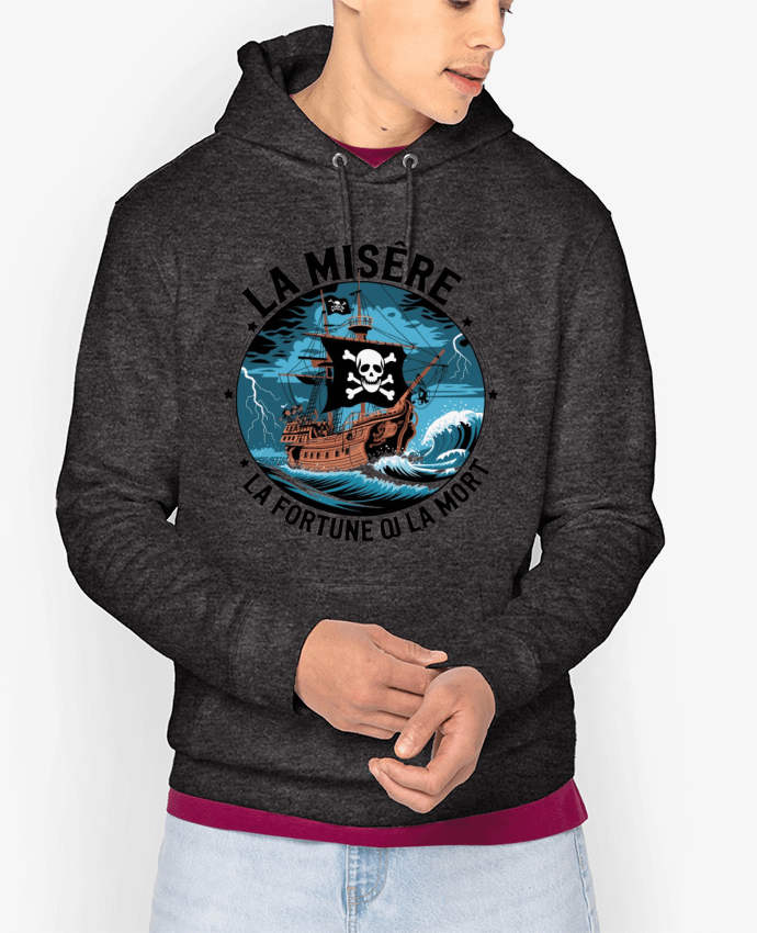 Hoodie la misère la fortune ou la mort Par bwilfy