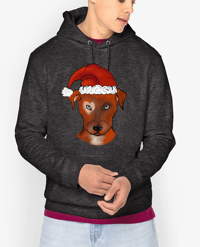 Hoodie chien bonnet de Noël Par ZeroXIII
