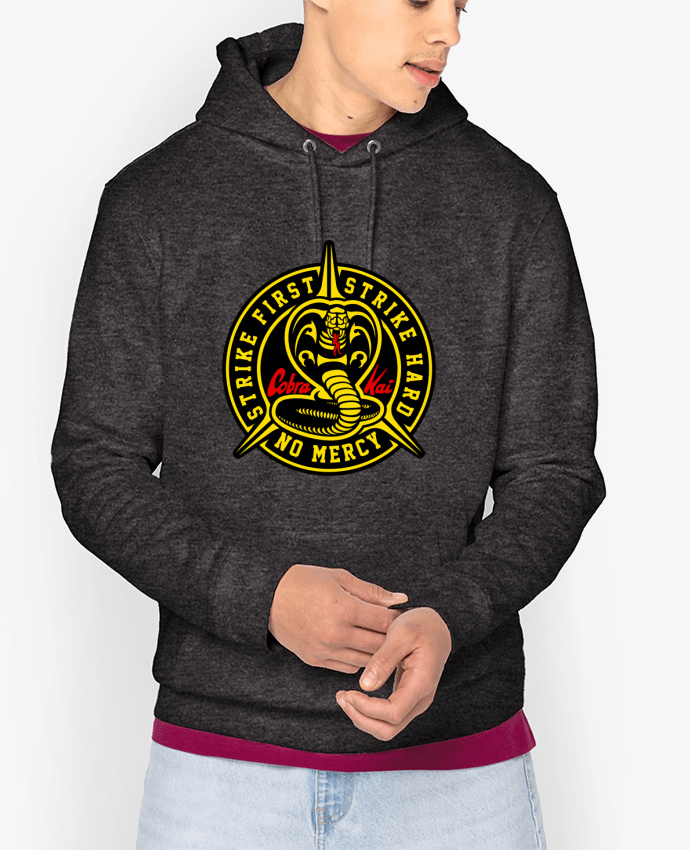 Hoodie Cobra Kai Strike First Strike Hard No Mercy Par Geekshow