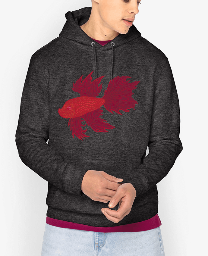 Hoodie BETTA ROJO Par Santiaguen