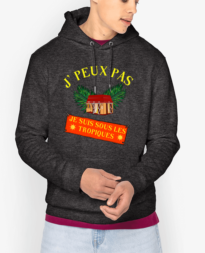 Hoodie je peux pas, je suis sous les tropiques Par Fridaé