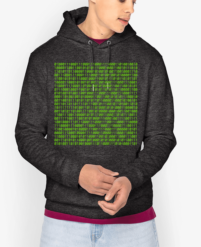 Hoodie Code binaire Par Seb337413