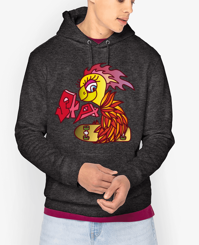 Hoodie SKATING PHOENIX Par Santiaguen
