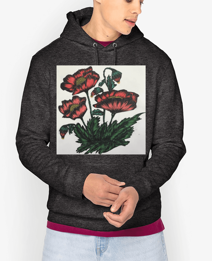Hoodie flowers Par Kaoutar fashiondesigner