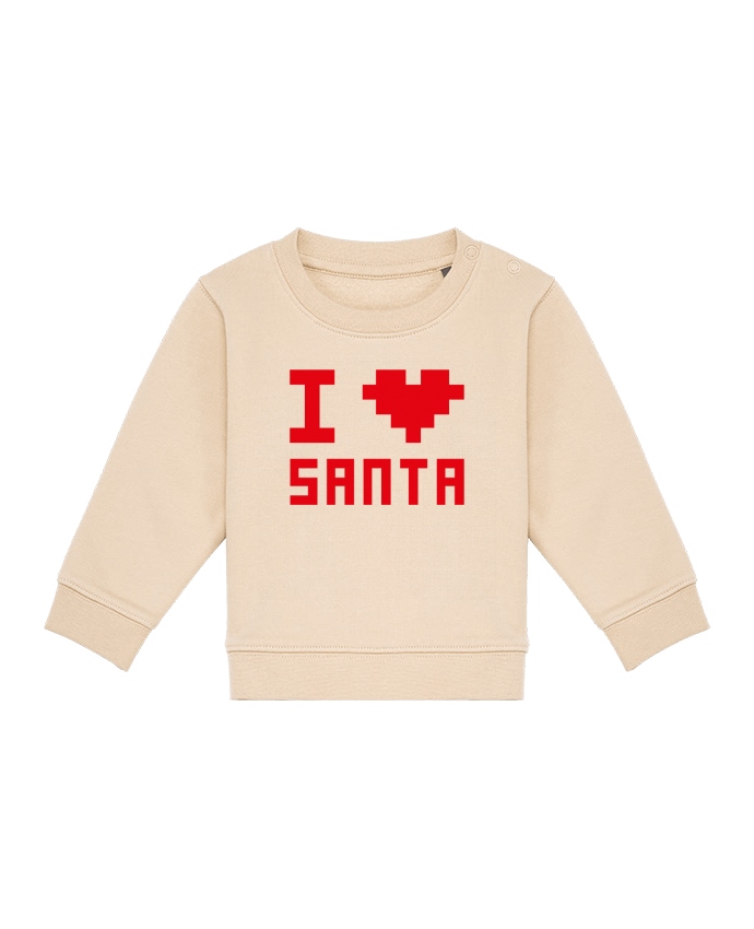 Sweat bébé I LOVE SANTA par tunetoo