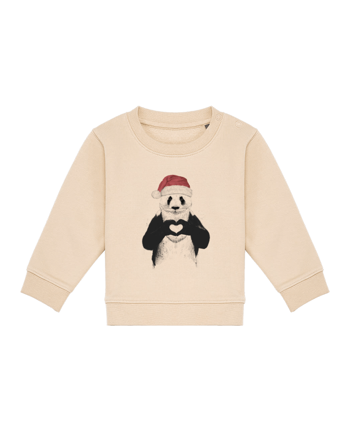 Sweat bébé Santa Panda par Balàzs Solti