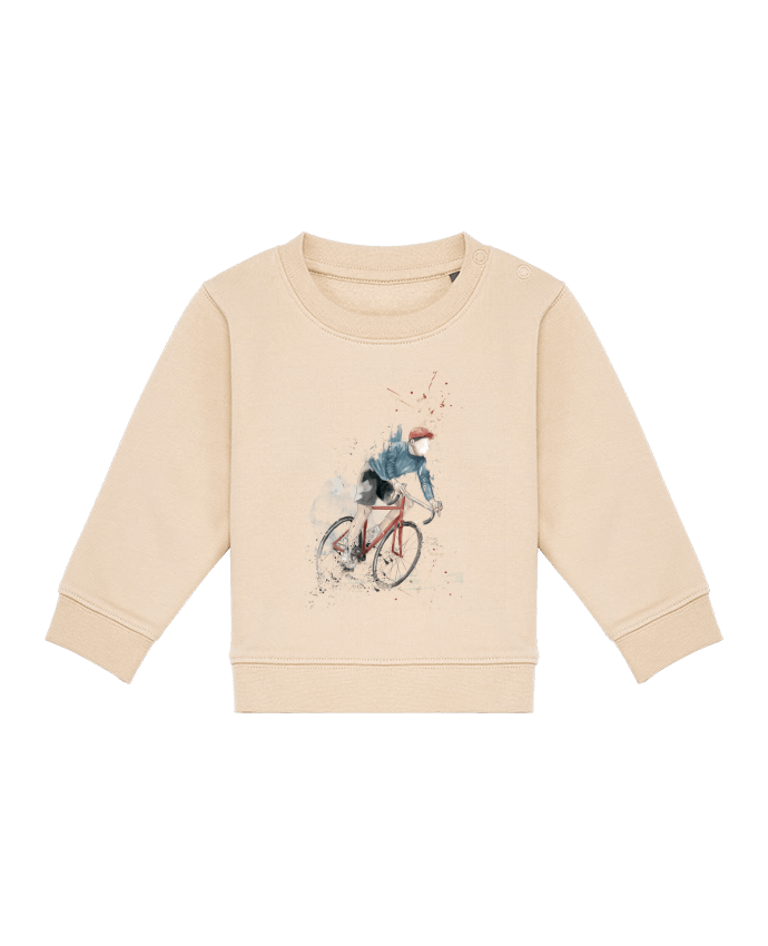 Sweatshirt bébé écoresponsable I want to Ride por Balàzs Solti
