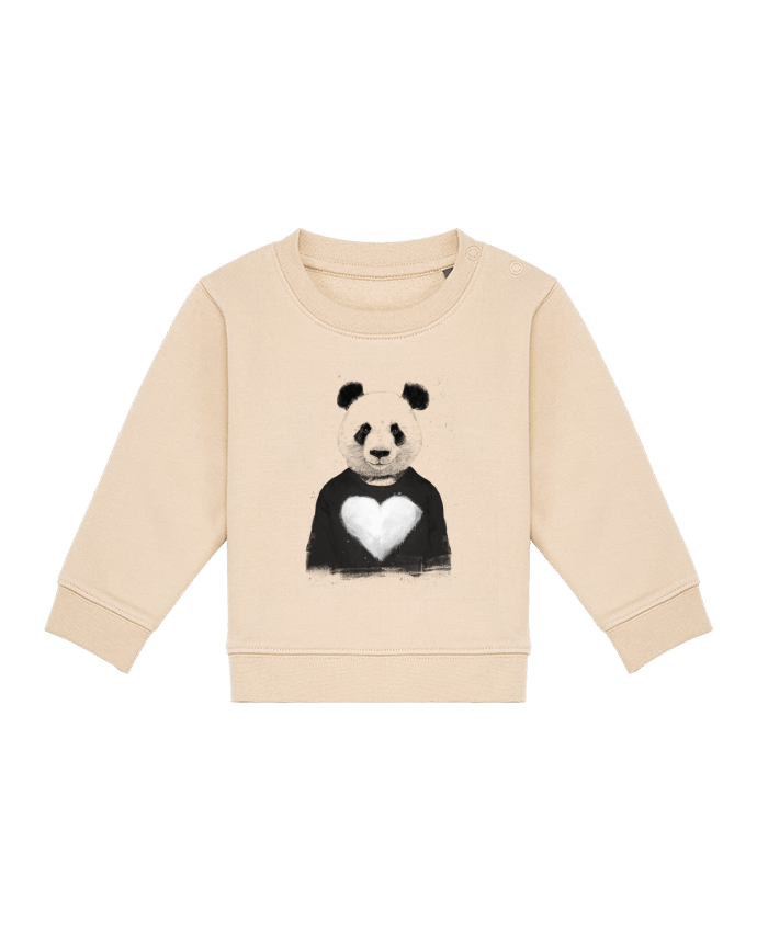 Sweatshirt bébé écoresponsable lovely_panda por Balàzs Solti