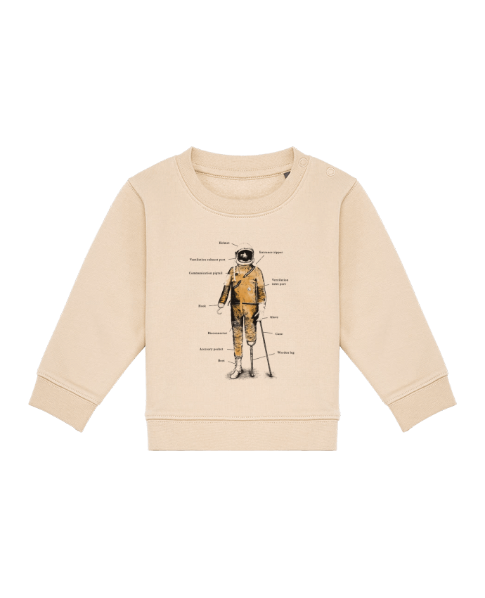 Sweat bébé Astropirate with text par Florent Bodart